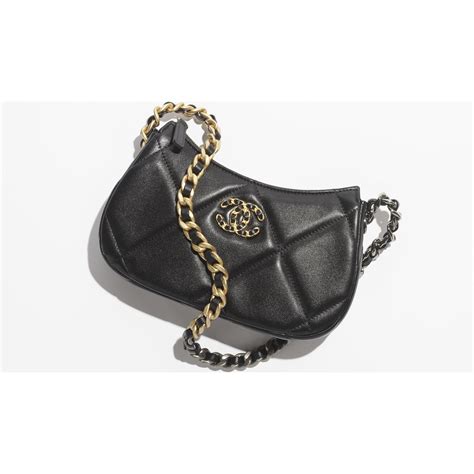 best black chanel dupe pursewith gold chain|chanel 19 clutch with chain.